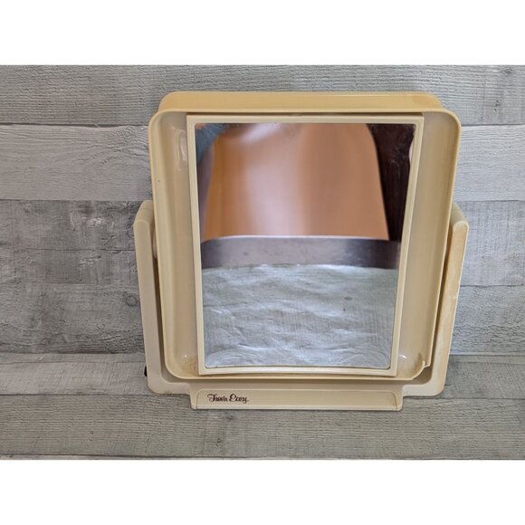 Vintage Touch Easy Beige Swivel Vanity Mirror With Stand - Picture 1 of 6